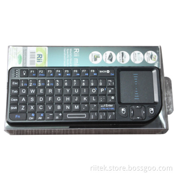 Rii Mini 2.4G Wireless Keyboard with Touchpad & Laser Pointer Rechargeable Li-ion